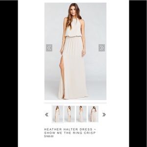 Show Me Your Mumu beige halter long dress